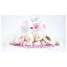 Large rabbit pink DC1242 Doudou et Compagnie 4