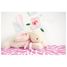 Large rabbit pink DC1242 Doudou et Compagnie 6