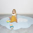 Large Dusty Blue Cloud Playmat QU172161 Quut 7