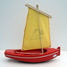 Wooden sailing Boat 26cm TI 204 CR VJ-3068 Tirot 2