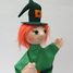 Green witch hand puppet MU-22164A Moravská ústredna Brno 2