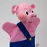 Pig blue Hand Puppet MU-22652B Moravská ústredna Brno 3