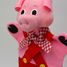 Pig red Hand Puppet MU-22653A Moravská ústredna Brno 2