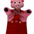 Pig red Hand Puppet MU-22653A Moravská ústredna Brno 1