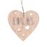 Customizable Heart Christmas Decoration natural wood VI-CR10 Vintiun 3