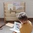 Beige recycled fabric book rack EFK-107-016-019 3 Sprouts 3