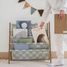 Green checkerboard recycled fabric book rack EFK-107-016-021 3 Sprouts 2