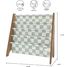 Green checkerboard recycled fabric book rack EFK-107-016-021 3 Sprouts 3