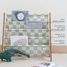 Green checkerboard recycled fabric book rack EFK-107-016-021 3 Sprouts 4