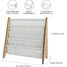 Beige gingham recycled fabric book rack EFK-107-016-017 3 Sprouts 3