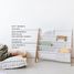 Beige gingham recycled fabric book rack EFK-107-016-017 3 Sprouts 4