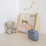 Beige gingham recycled fabric book rack EFK-107-016-017 3 Sprouts 5