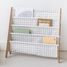 Beige gingham recycled fabric book rack EFK-107-016-017 3 Sprouts 7