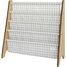 Beige gingham recycled fabric book rack EFK-107-016-017 3 Sprouts 1