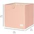Clay recycled fabric storage box EFK-107-002-024 3 Sprouts 2