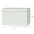 Green recycled fabric toy chest EFK-107-001-021 3 Sprouts 3