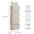 Beige gingham hanging wall organizer EFK-107-015-007 3 Sprouts 3