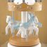 Little Musical Box Horse Carousel blue white UL4129 Ulysse 8