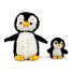 Penguin plush toy mother and her white and black baby DE75200 Les Déglingos 1