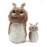 Snail plush toy mother and her brown baby DE75302 Les Déglingos 6