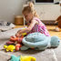 Giant turtle plush toy mother and her baby DE73602 Les Déglingos 3