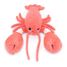 Lobster plush toy mother and her coral baby DE75601 Les Déglingos 4