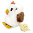 Hen plush toy mother and her baby DE76010 Les Déglingos 1
