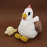 Hen plush toy mother and her baby DE76010 Les Déglingos 2