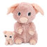 Pig plush toy mother and her pink baby DE76020 Les Déglingos 1