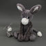Donkey plush toy mother and her grey baby DE76030 Les Déglingos 9