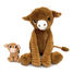 Cow plush toy mother and her brown baby DE76050 Les Déglingos 2