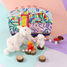 Sheep plush toy mother and her white baby DE76060 Les Déglingos 6