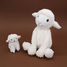 Sheep plush toy mother and her white baby DE76060 Les Déglingos 2