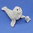 Sealion plush toy mother and her baby grey DE76100 Les Déglingos 4