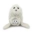 Sealion plush toy mother and her baby grey DE76100 Les Déglingos 3
