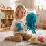 Jellyfish plush toy mother and her blue baby DE75900 Les Déglingos 2
