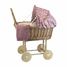 Rabbit wicker pram with knitted blanket EG520070 Egmont Toys 1