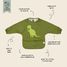 Waterproof long sleeve bib - Mr Dino TX-96-328 Trixie 3