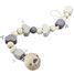 Lucky clouds grey, pacifier chain SE64006 Selecta 2