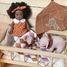 Wooden cradle with patchwork blanket EG700154 Egmont Toys 2