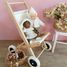 Wooden buggy with naturel fabric EG700157 Egmont Toys 2