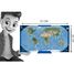 Magnetic World Map BUK-7346 Buki France 5
