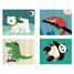 4D Animals Puzzle Trubble V7427 Vilac 10