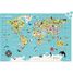 Puzzle Map of World Ingela P. Arrhenius V7619 Vilac 2