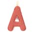 Letter A phosphorescent pink LL83859 Lilliputiens 1