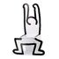 Keith Haring chair White V9220 Vilac 4