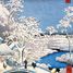 Meguro Drum Bridge by Hiroshige A566-250 Puzzle Michele Wilson 2