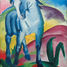 The Blue Horse by Franz Marc A60-80 Puzzle Michele Wilson 2