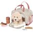 Dog with pink bag and care set LE12838 Small Foot company 2