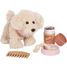 Dog with pink bag and care set LE12838 Small Foot company 5